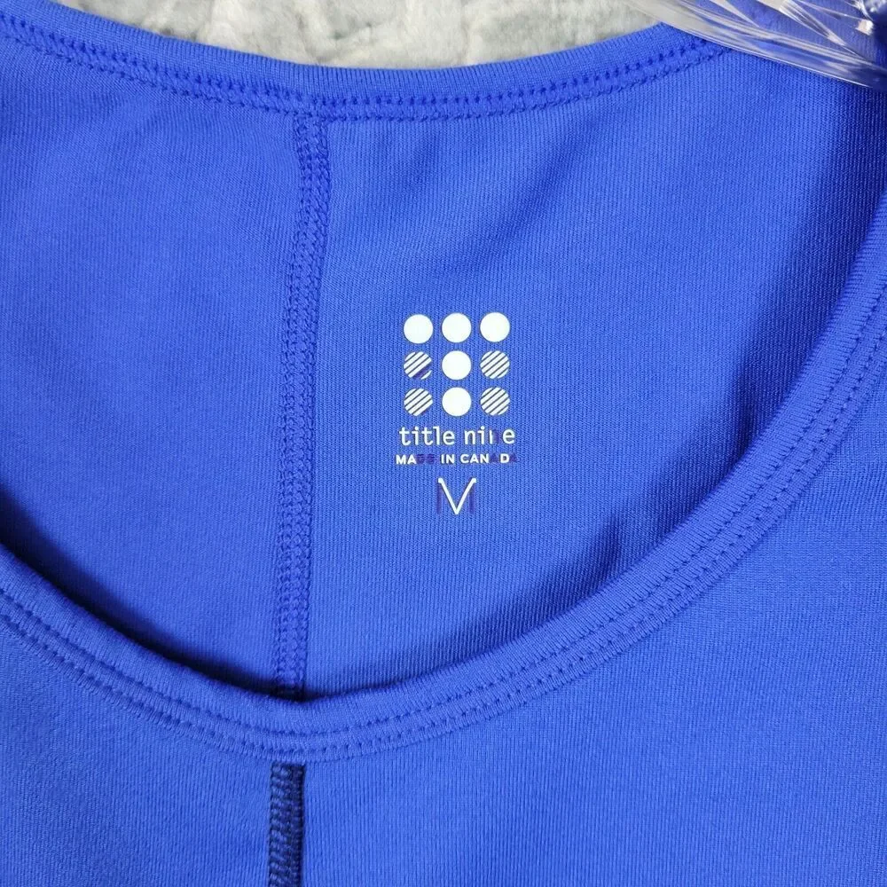 Title Nine Activewear Dress Womens Medium Blue Golf Tennis Athlesiure Short